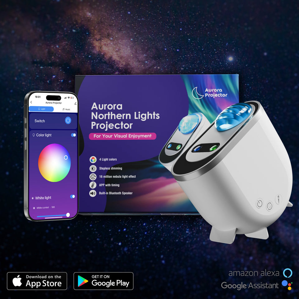 CosmoGlow - Northern Lights Projector for Stress Relief & Mood Lighting