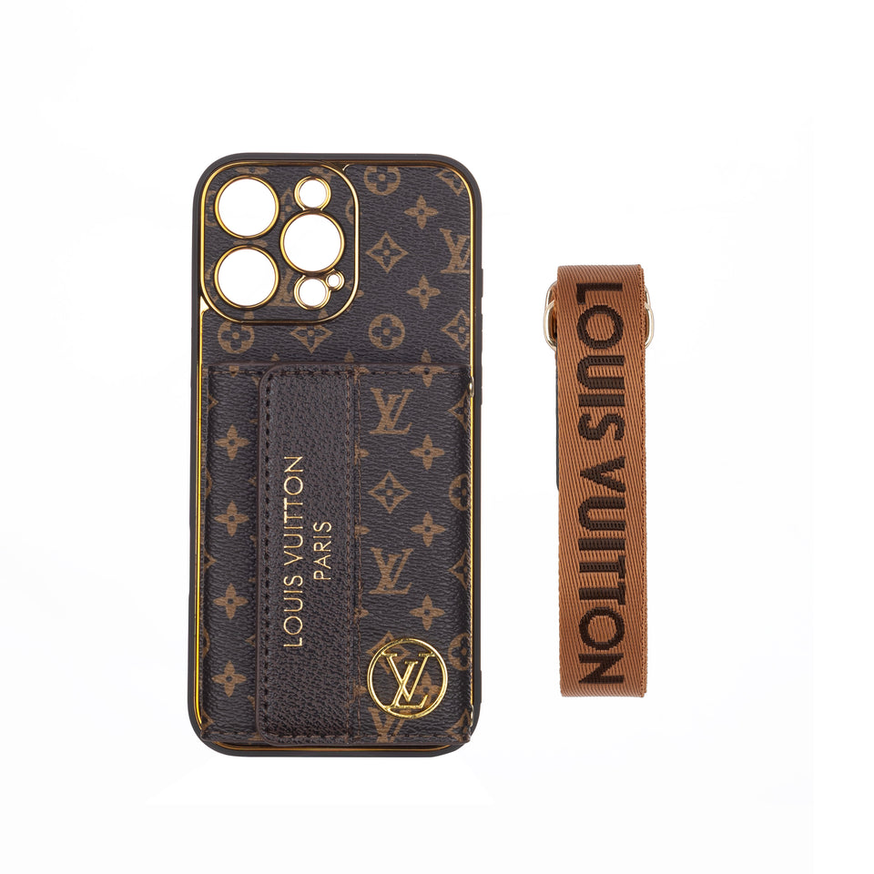 GlamPouch - Designer Monogram Phone Case with Strap