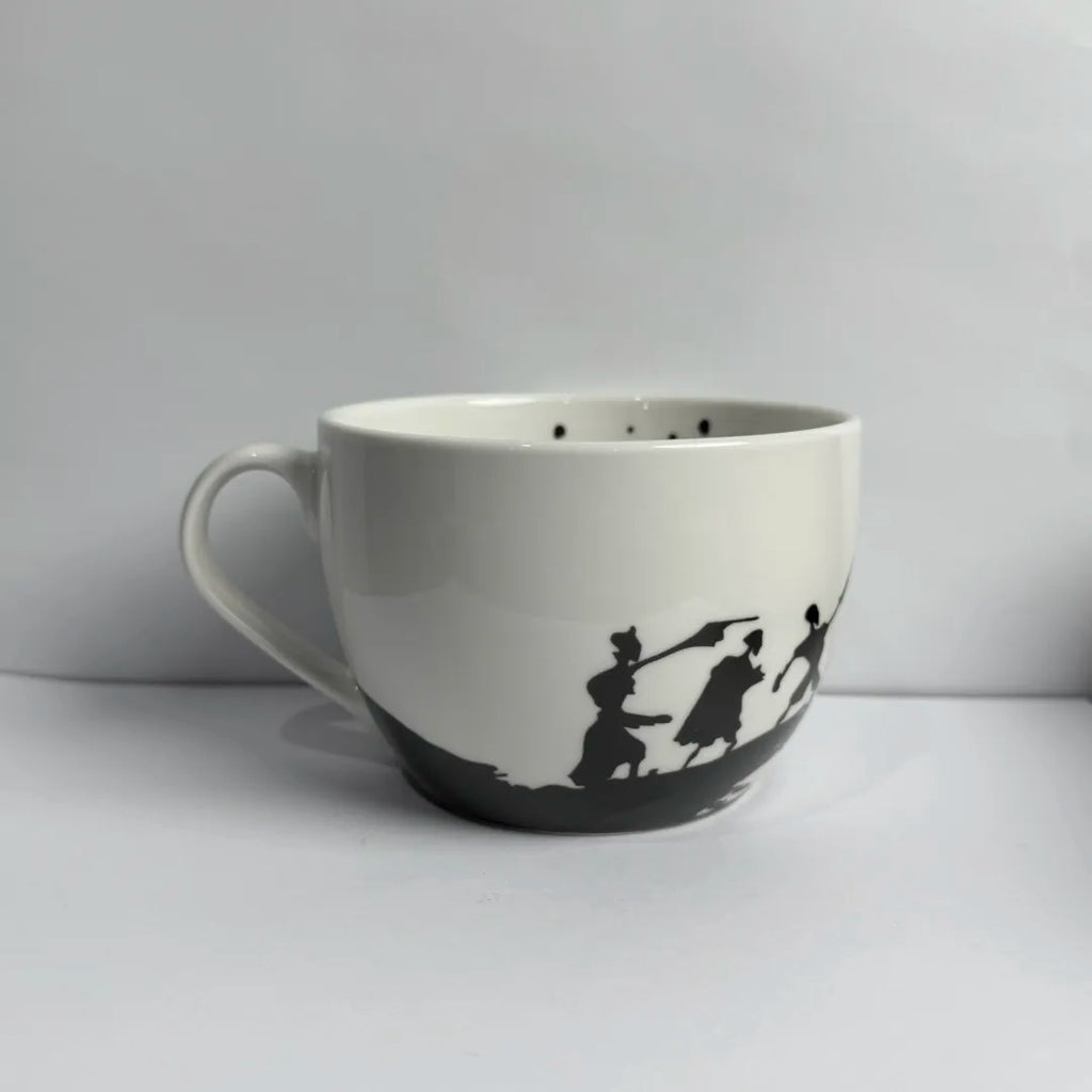 InkCharm – Hand-Drawn Peverell Brothers Mug