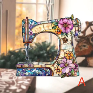SewGleam – Vintage Sewing Machine Suncatcher