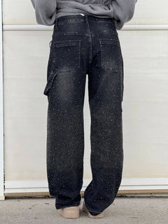 NovaDenim - Balloon Fit Sparkle Jeans – Statement Streetwear