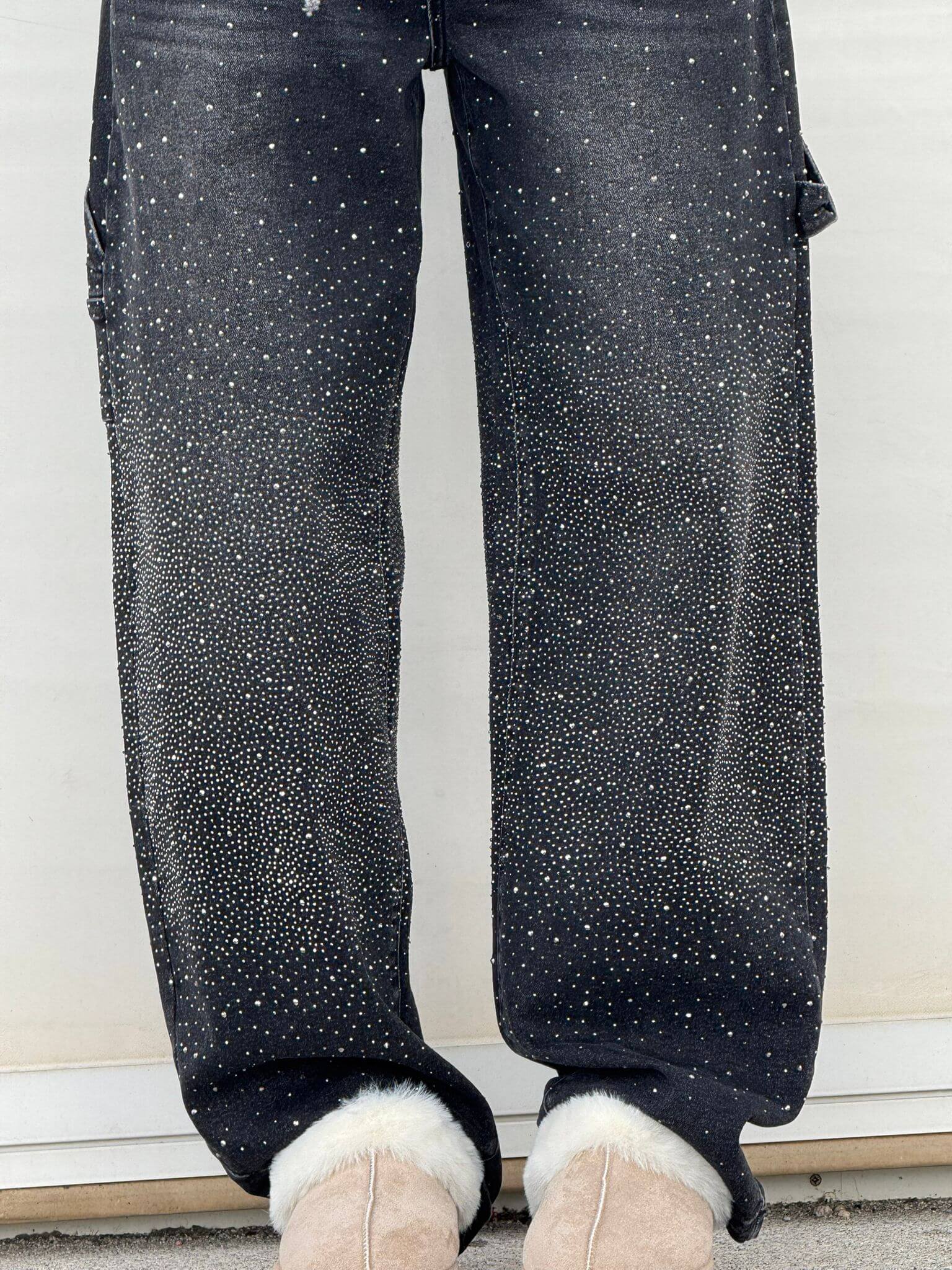 NovaDenim - Balloon Fit Sparkle Jeans – Statement Streetwear
