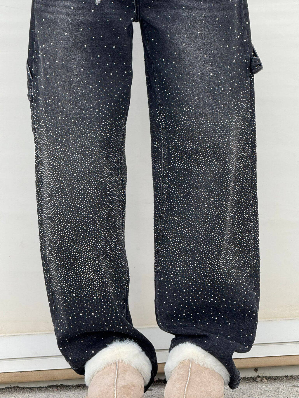 NovaDenim - Balloon Fit Sparkle Jeans – Statement Streetwear
