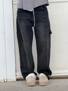 NovaDenim - Balloon Fit Sparkle Jeans – Statement Streetwear