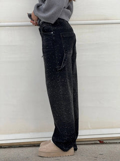 NovaDenim - Balloon Fit Sparkle Jeans – Statement Streetwear