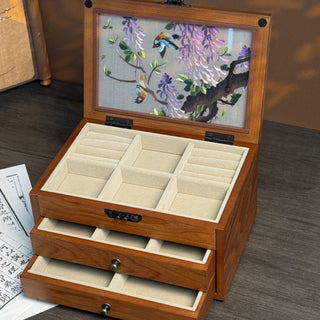 Jewelry-Box-Embroidered-with-Wisteria-Flower-Large-Open-1