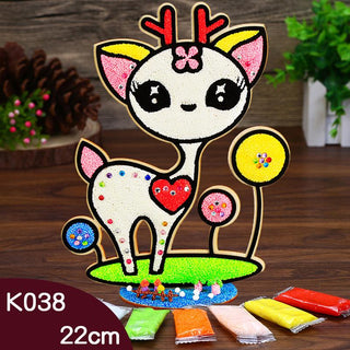 SnowCraft – Creative Snowflake Clay Painting Puzzle Set