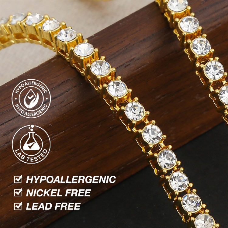 Mid-year Promo – 5mm Moissanite Tennis Necklace – GRA Certified Brilliance – Free Luxury Jewelry Box – Perfect Holiday Gift to Sparkle Your Season!