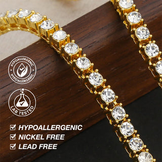 Mid-year Promo – 5mm Moissanite Tennis Necklace – GRA Certified Brilliance – Free Luxury Jewelry Box – Perfect Holiday Gift to Sparkle Your Season!
