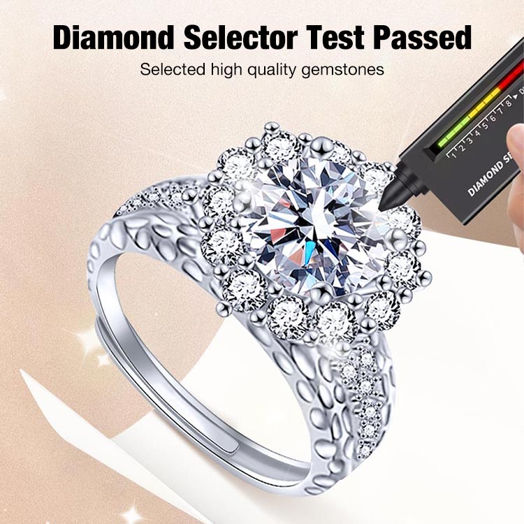 Halloween Sale - Second piece only ₱299 - 2Carat eight hearts and eight arrows full diamond ring - Eight hearts and eight arrows  a pledge of love  a lifetime commitment