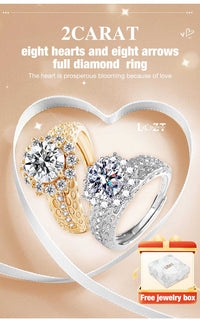 RoyalArrow – Eight Hearts & Arrows Ring