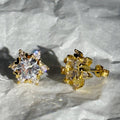 Gold Snowflake Earrings