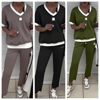 GlowComfort – Women’s Relaxed Fit V-Neck Set