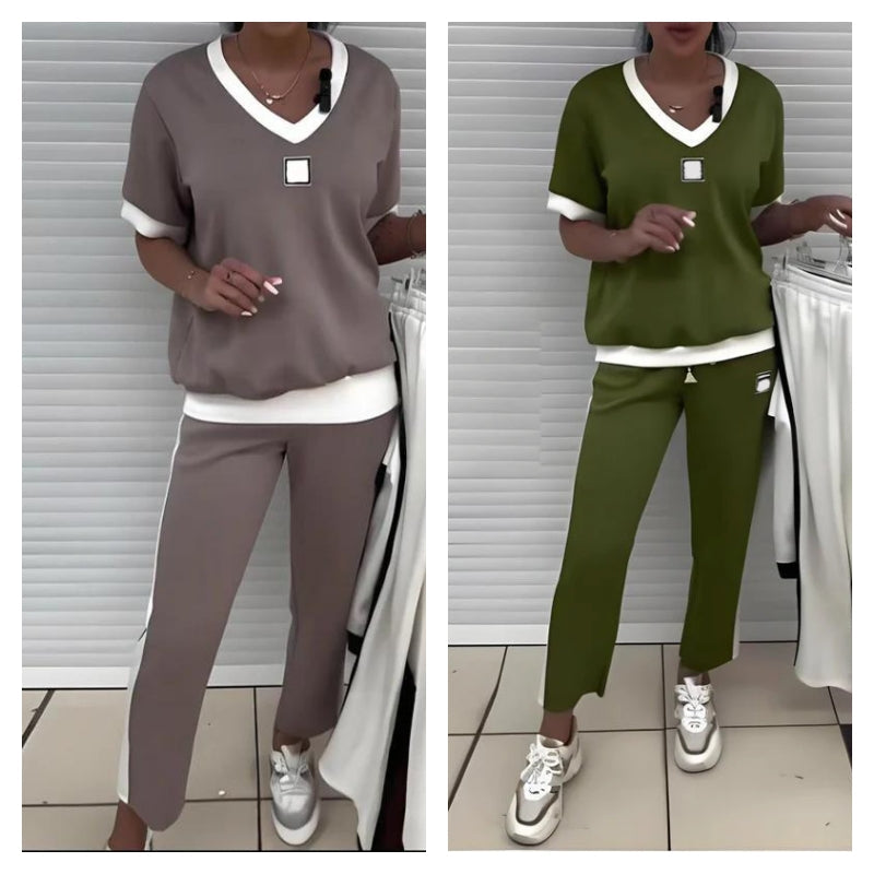 GlowComfort – Women’s Relaxed Fit V-Neck Set