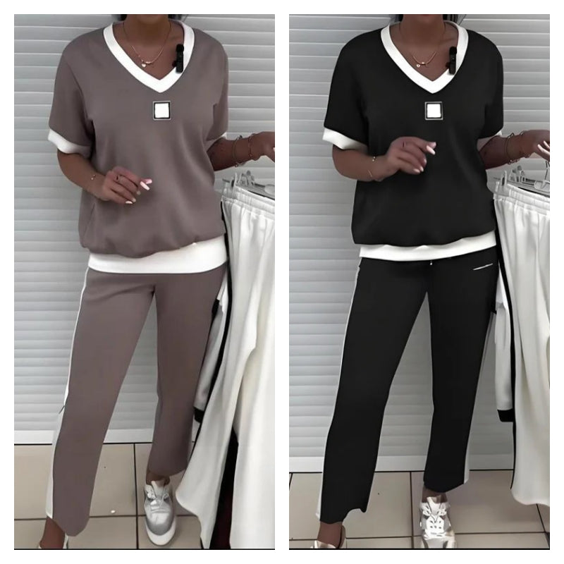 GlowComfort – Women’s Relaxed Fit V-Neck Set