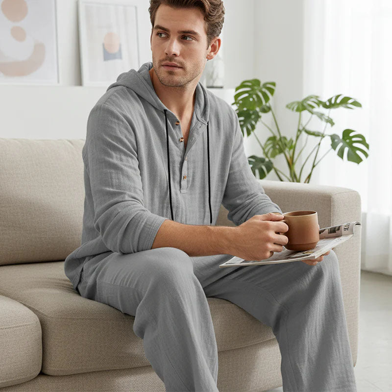 UrbanEase – Men’s Hooded 2-Piece Set