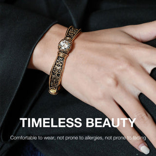 Limited ₱100 off - Sold over 100,000 pieces in Korea - Moissanite exquisite arabesque relief bracelet - Gra certified, Free jewelry box