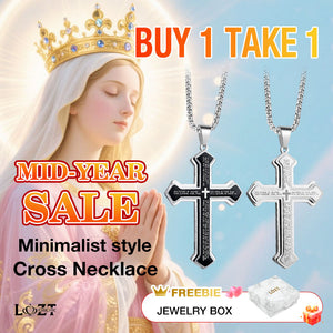 Mid-year Promo - Minimalist style Cross Necklace - One-Year Warranty - Comes with a Free Jewelry Box