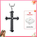 Black Minimalist style Cross Necklace (Hot sale)