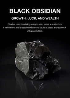 NoirHarmony – Black Obsidian Bracelet