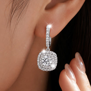Mid-year Promo – Geometric Drop Earrings Set – GRA Certified Brilliance – Free Luxury Jewelry Box – Perfect Holiday Gift to Sparkle Your Season!
