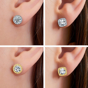 LustreCube – Premium Moissanite Earrings