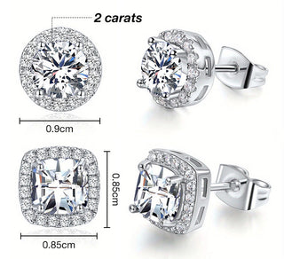 LustreCube – Premium Moissanite Earrings