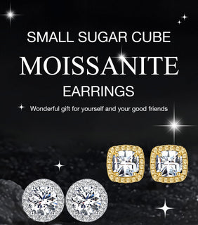 LustreCube – Premium Moissanite Earrings
