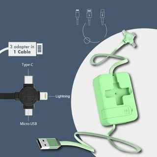 3 in 1 USB Fast Cable Phone Stand marnetic
