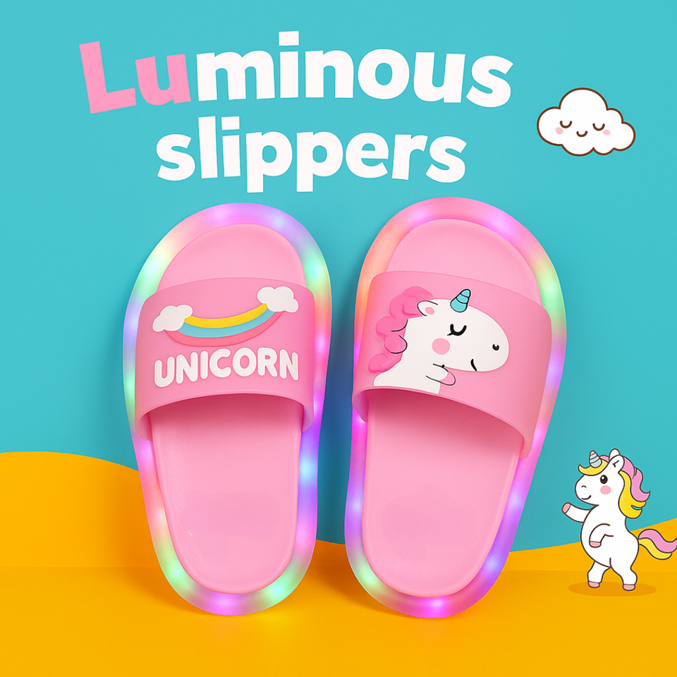 MagicSteps – LED Unicorn Slippers for Kids
