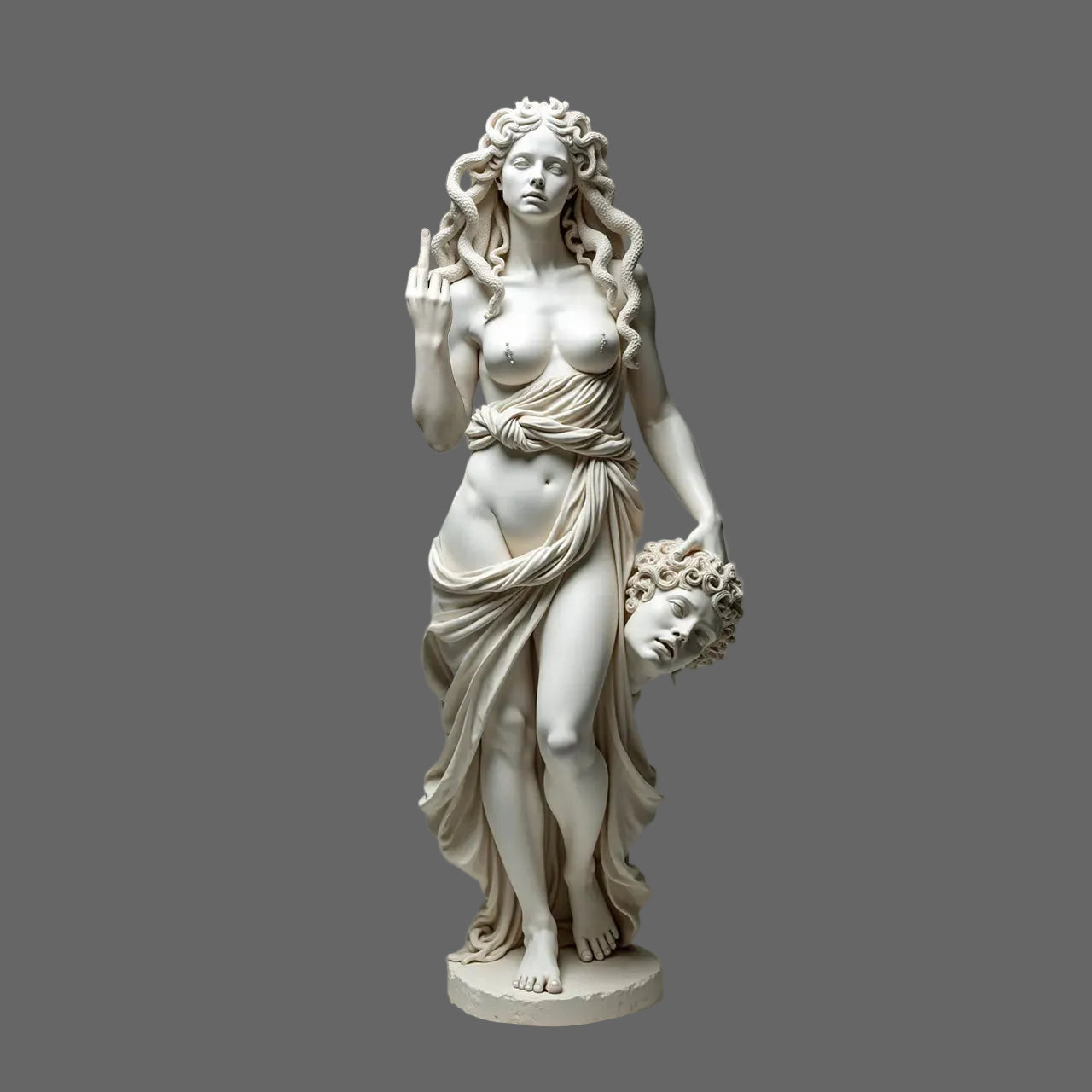 DivineGaze – Bold Medusa Art Décor Figure
