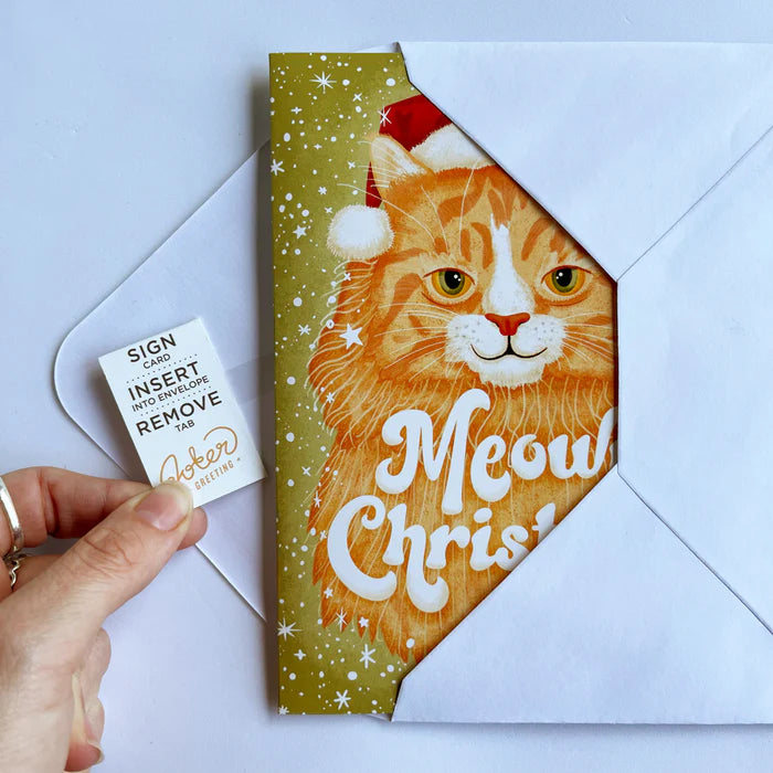 MeowMerry - Glitter Burst Carol Card