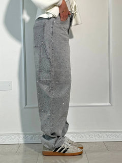 NovaDenim - Balloon Fit Sparkle Jeans – Statement Streetwear