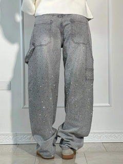 NovaDenim - Balloon Fit Sparkle Jeans – Statement Streetwear