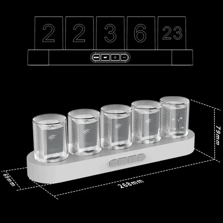 ChronoGlow – RGB Luminotron Digital Clock
