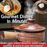 Microwave Ceramic Cooker With Gourmet Recipes