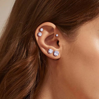 AuroraGem – Sparkling Moissanite Earrings