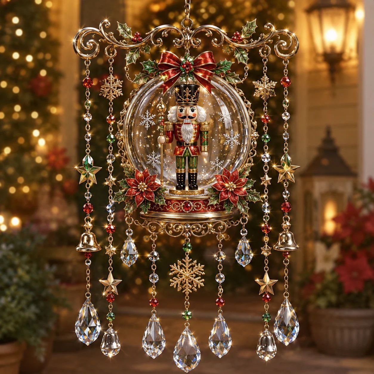FestivaGlow – Christmas Crystal Wind Chime
