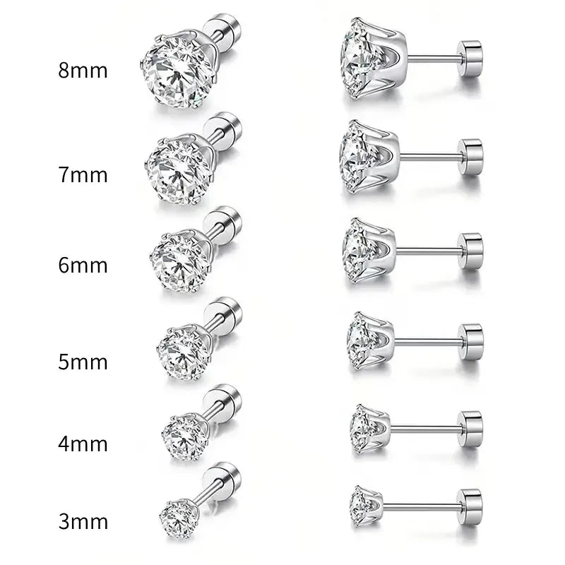 AuroraGem – Sparkling Moissanite Earrings