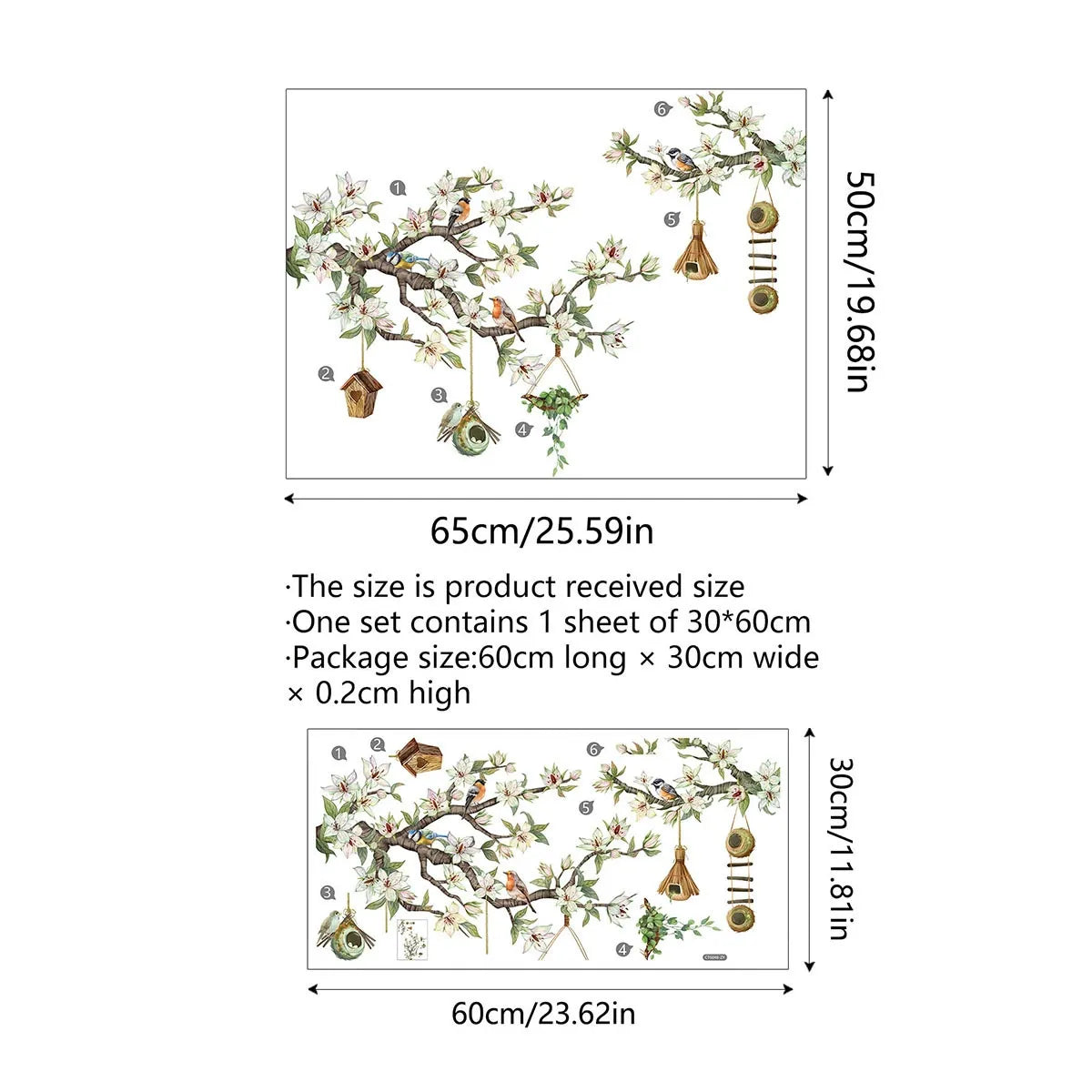 BloomView - Colorful Floral Bouquet Window Sticker