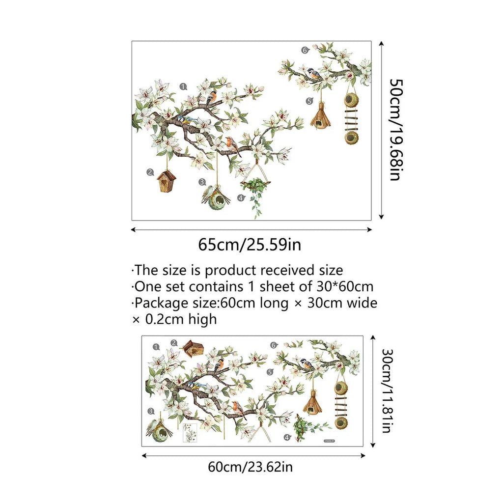 BloomView - Colorful Floral Bouquet Window Sticker