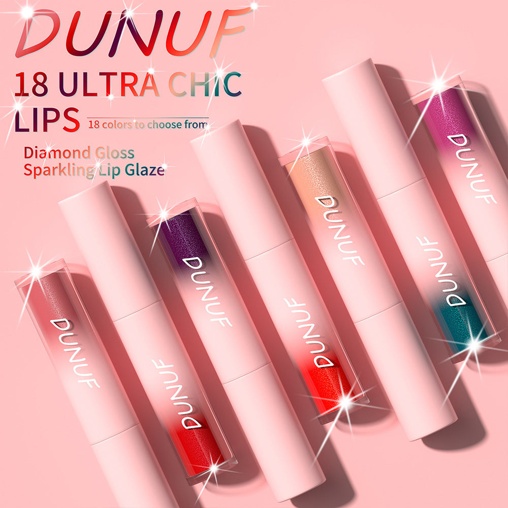 Dunuf – 18 Shades Sparkle Lip Gloss Collection