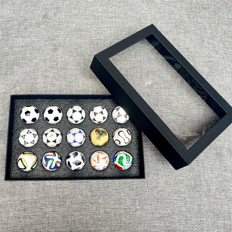 2026 World Cup Football 15 Replica Soccer Balls Collection Ornament Set