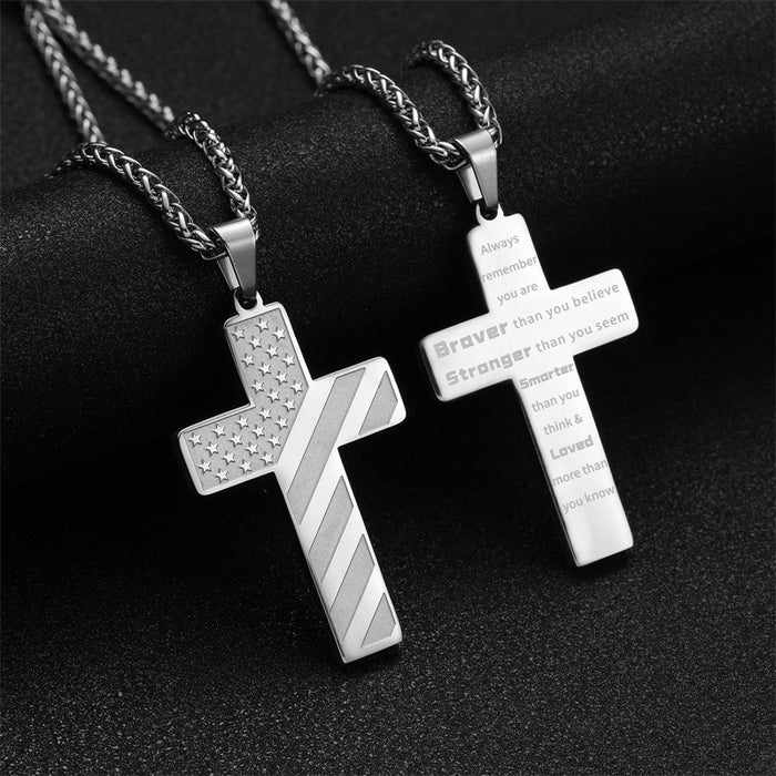HonorGuard - Patriotic Cross Chain Pendant