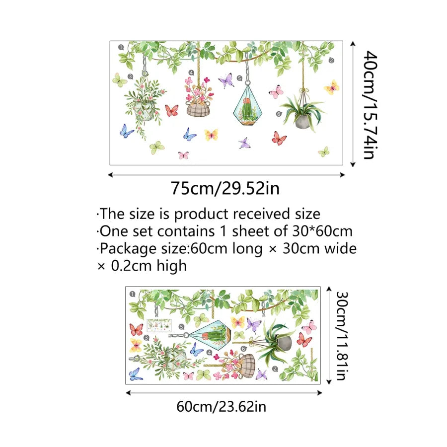 BloomView - Colorful Floral Bouquet Window Sticker