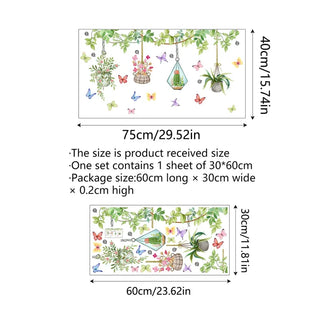BloomView - Colorful Floral Bouquet Window Sticker