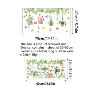 BloomView - Colorful Floral Bouquet Window Sticker
