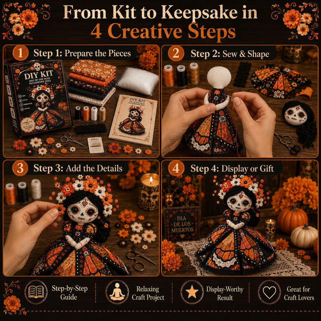 CatrinaCraft – Day of the Dead DIY Doll Kit