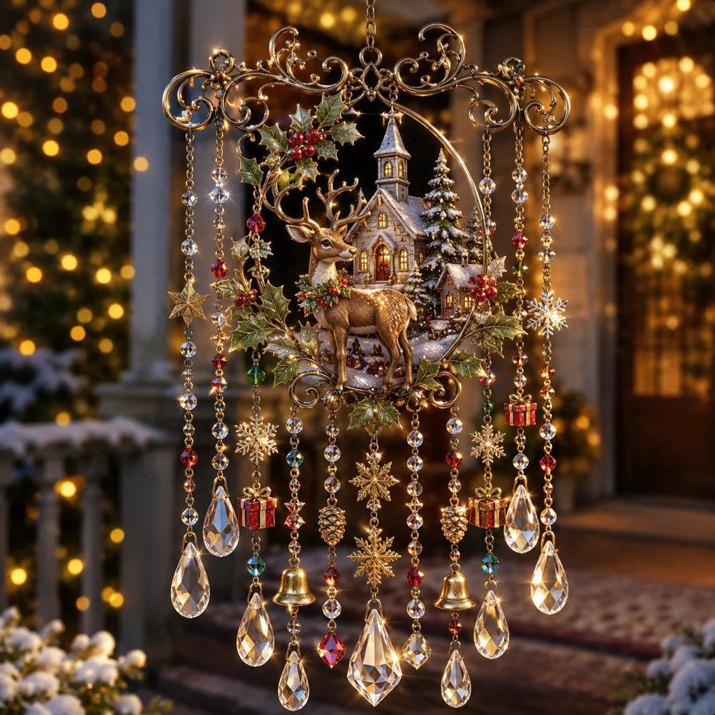 FestivaGlow – Christmas Crystal Wind Chime