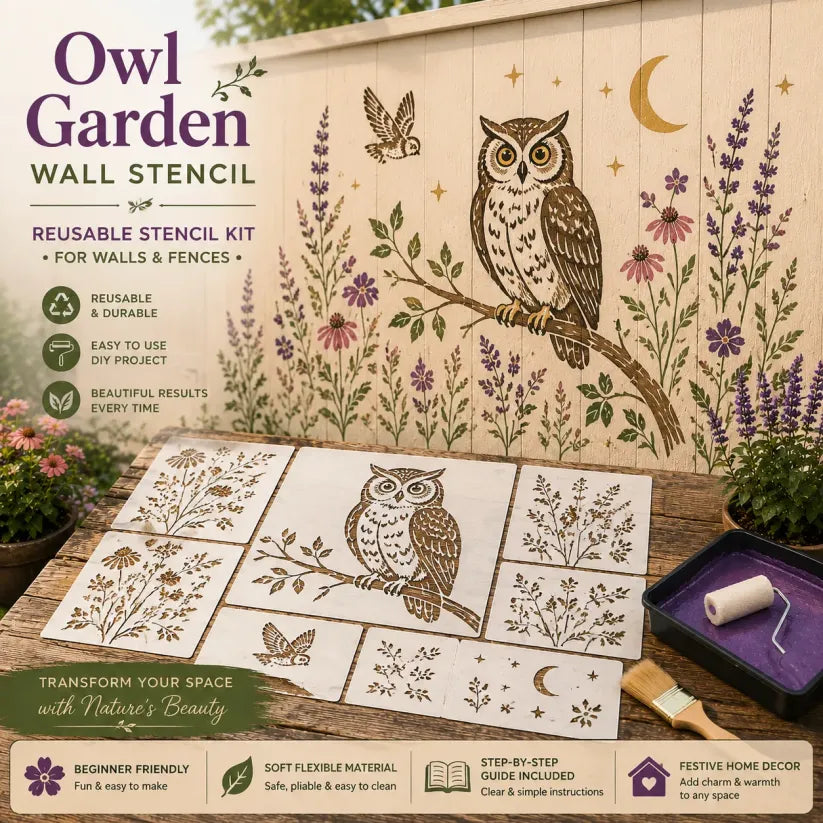 GardenCraft – Reusable Decorative Garden Wall Stencil